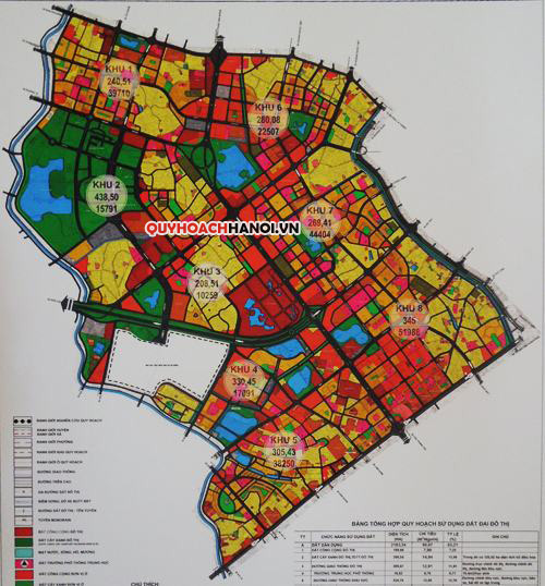Bản đồ quy hoạch phân khu đô thị H2-2