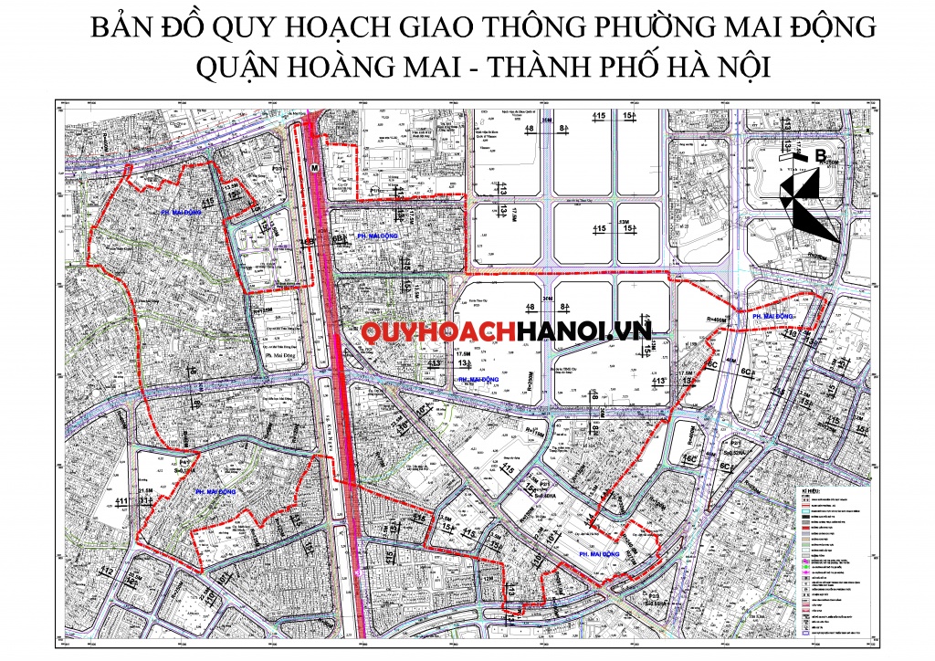 Bản đồ quy hoạch giao thông phường Mai Động