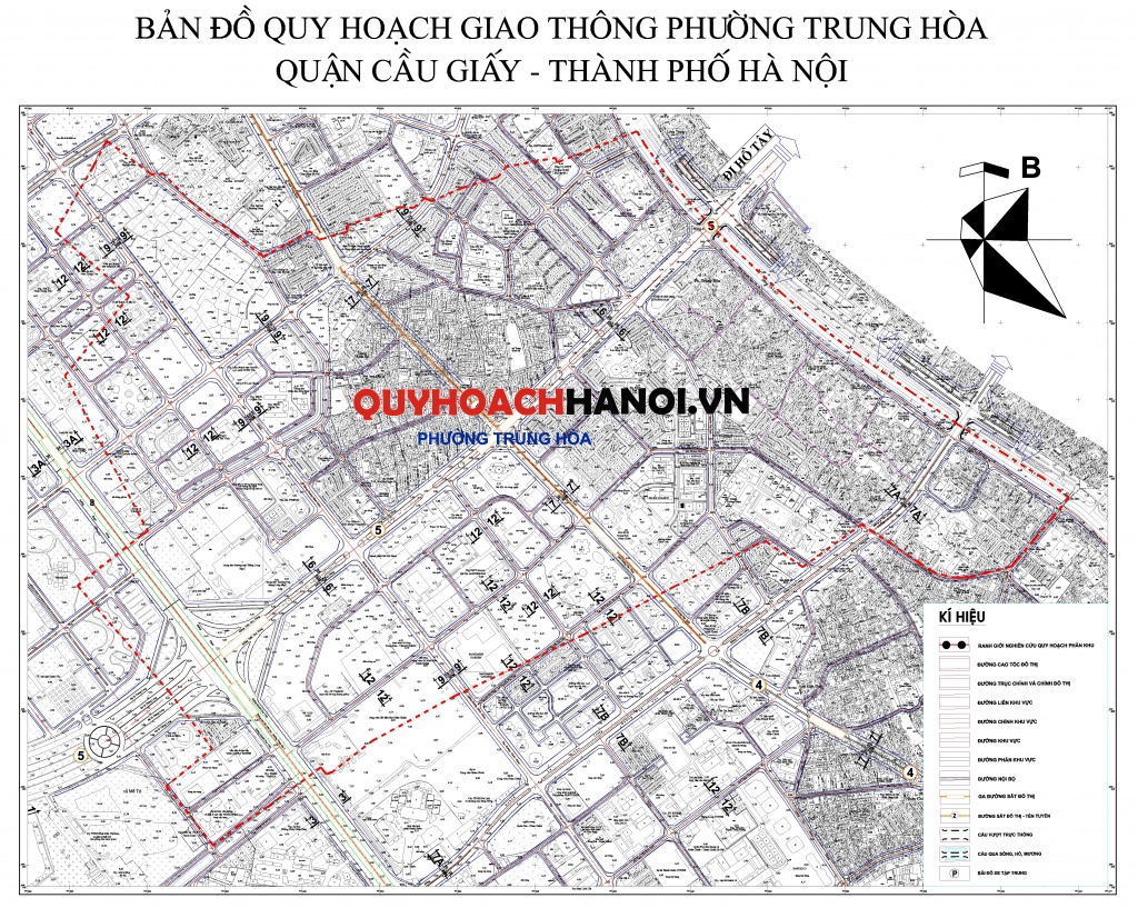 Quy hoạch giao thông phường Trung Hòa