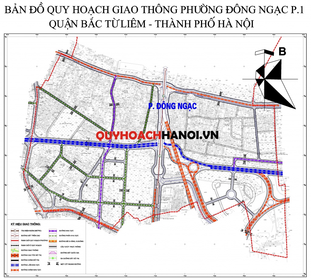 Ảnh bản đồ quy hoạch giao thông phường Đông Ngạc P1