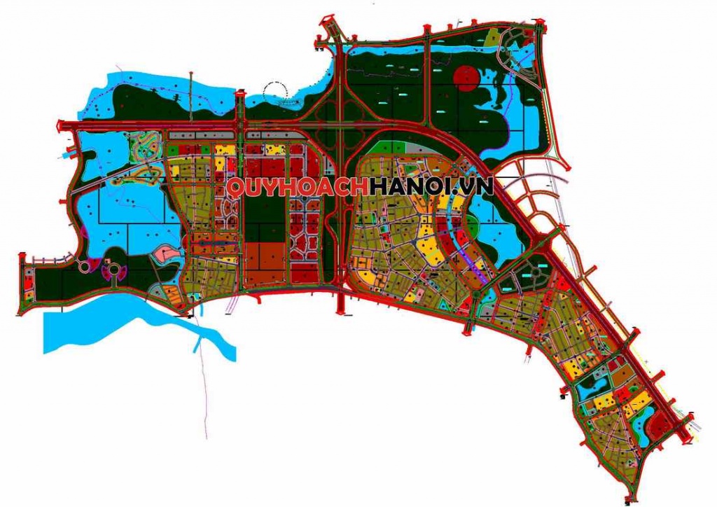 Bản đồ Quy hoạch chi tiết xây dựng hai bên tuyến đường Nhật Tân - Nội Bài đoạn 3