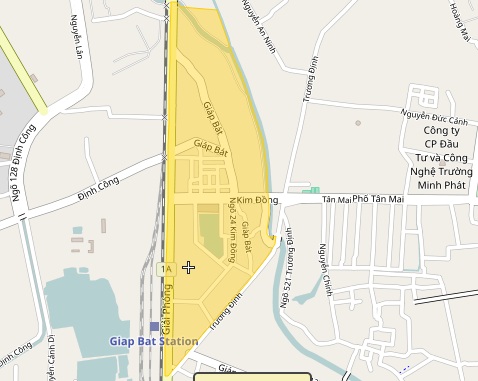 Ranh giới bản đồ quy hoạch giao thông phường Giáp Bát