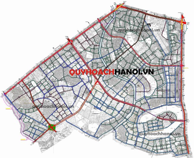 Bản đồ quy hoạch giao thông phân khu H2-3