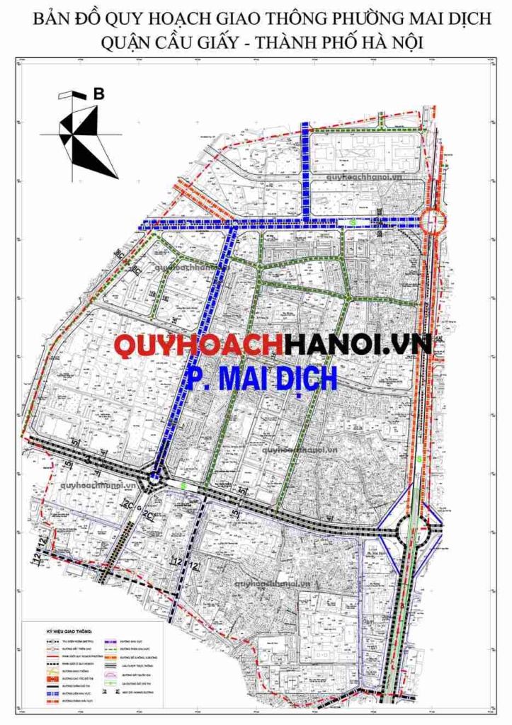 Bản đồ quy hoạch giao thông phường Mai Dịch