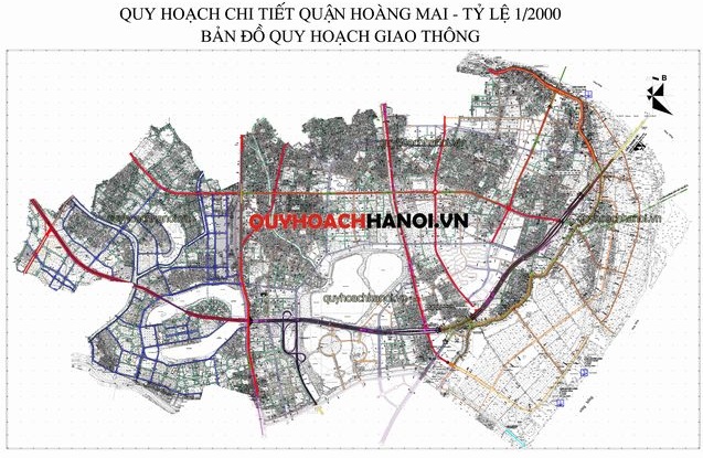 Bản đồ quy hoạch giao thông quận Hoàng Mai small