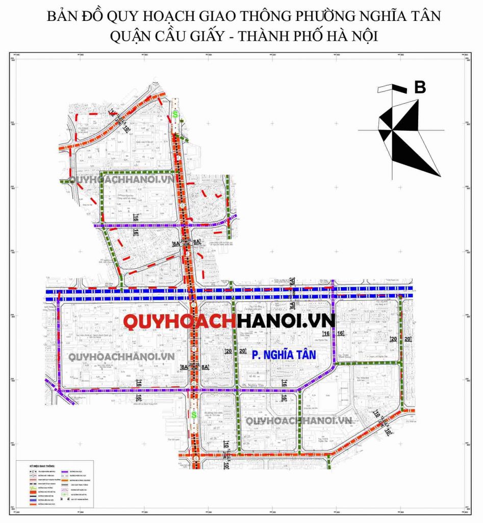 Ảnh bản đồ quy hoạch giao thông phường Nghĩa Tân quận Cầu Giấy